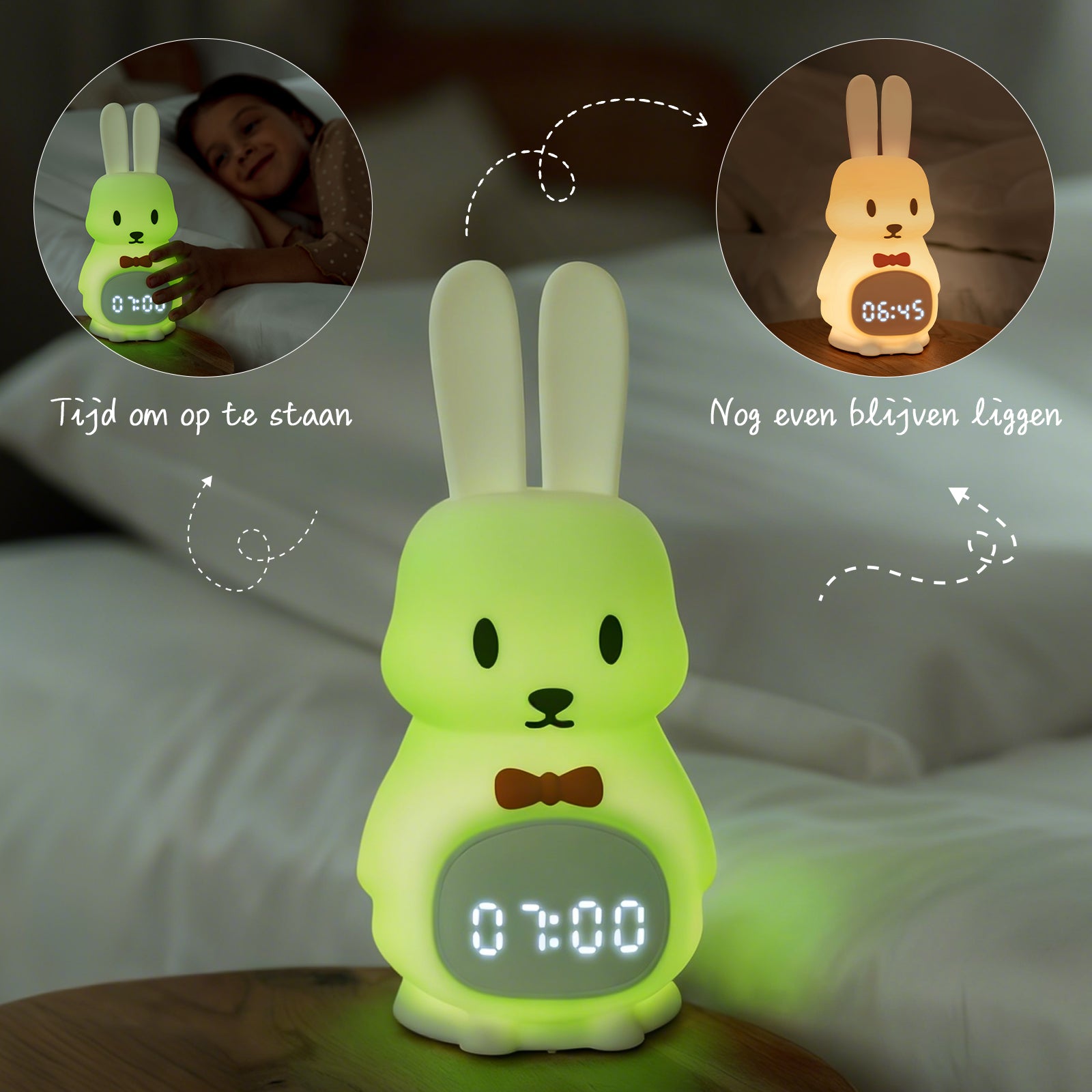 Slaaptrainer voor kinderen met app Konijntje