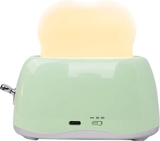 Lampe grille-pain veilleuse verte