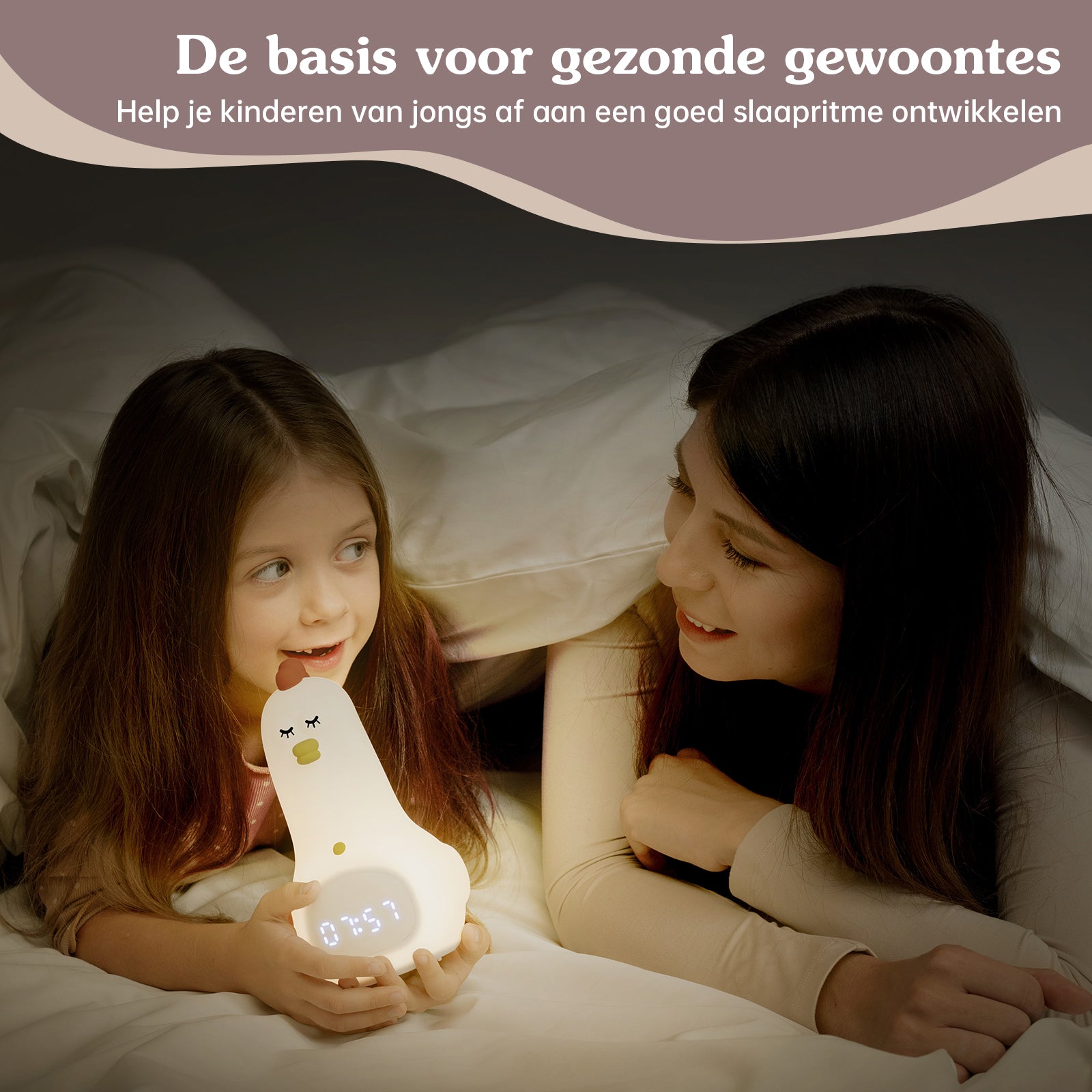 Slaaptrainer voor kinderen met app Kip