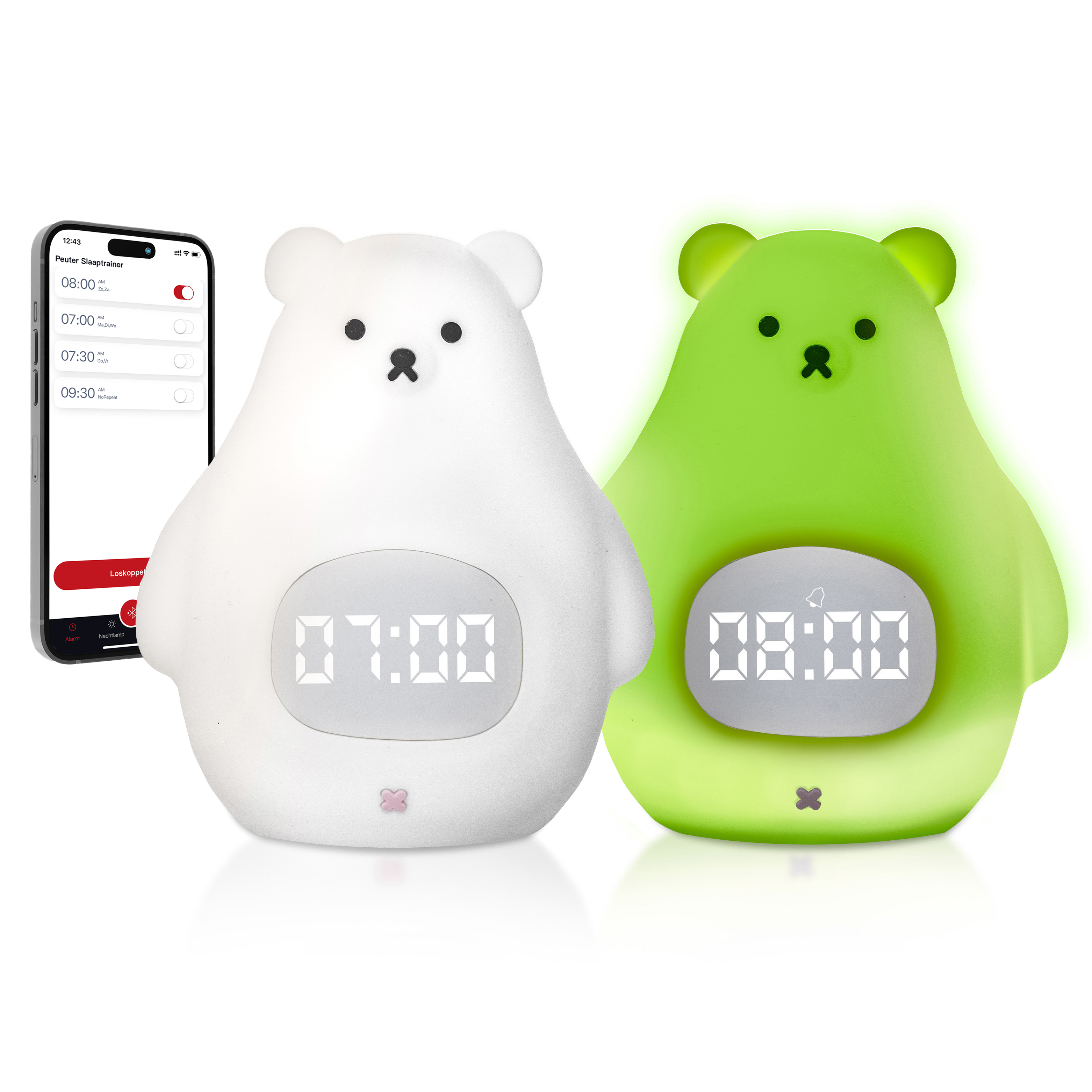 Slaaptrainer voor kinderen met app Beertje