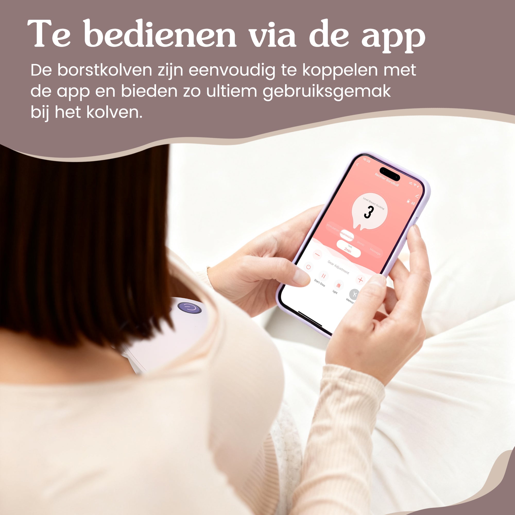 Draagbare Borstkolf Elektrisch met App Dubbel