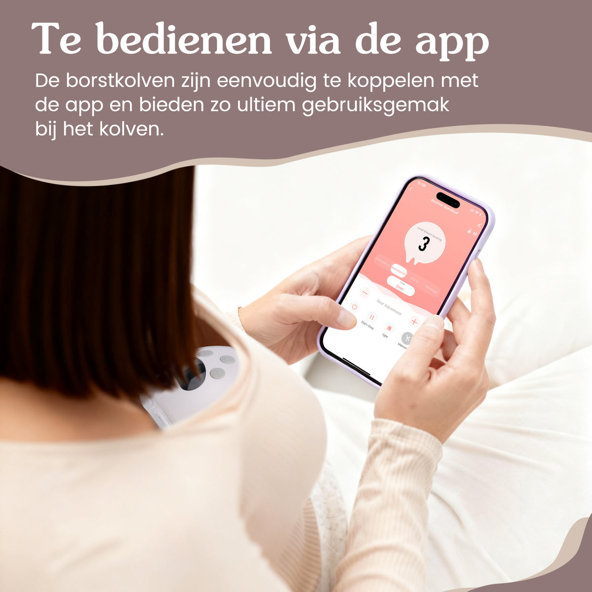 Draagbare Borstkolf Elektrisch met Display en App Singel