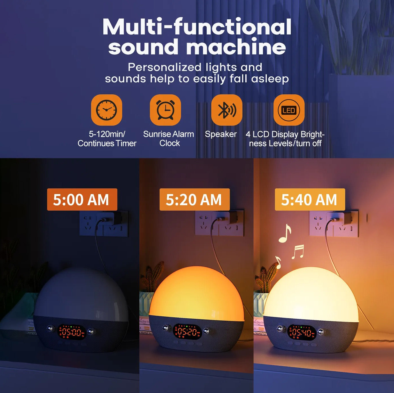 Multifunctionele Wake Up Light