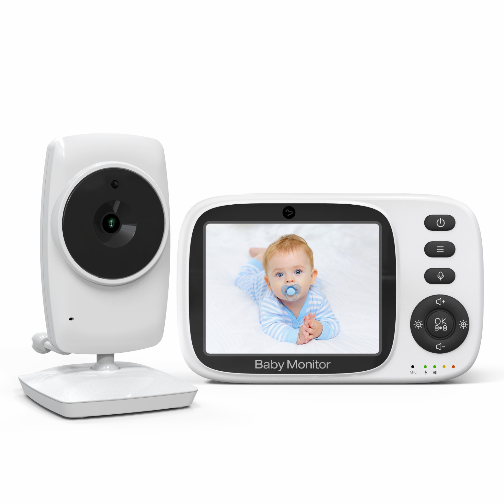 Babyfoon met camera Zonder WiFi 3.2 inch scherm