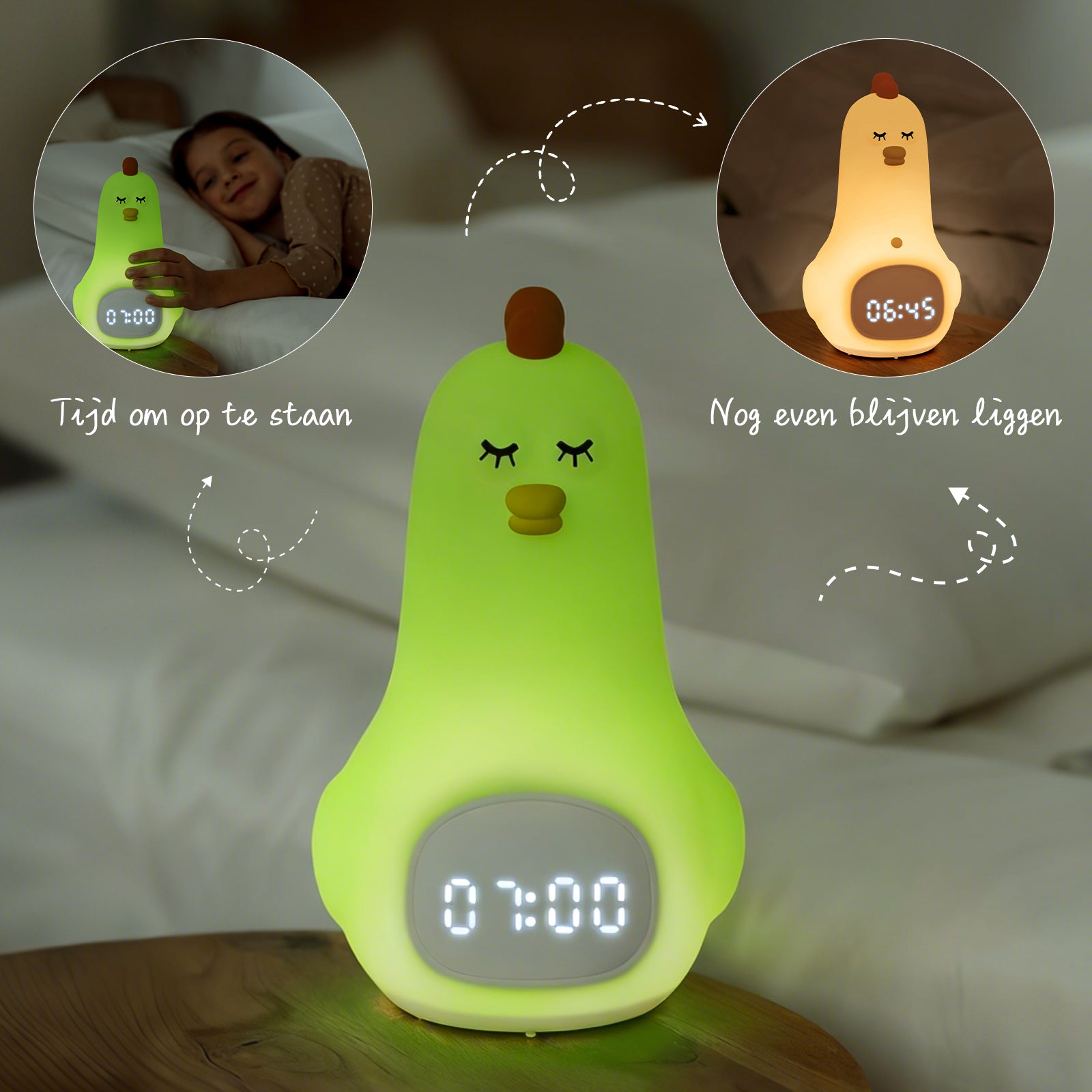 Slaaptrainer voor kinderen met app Kip