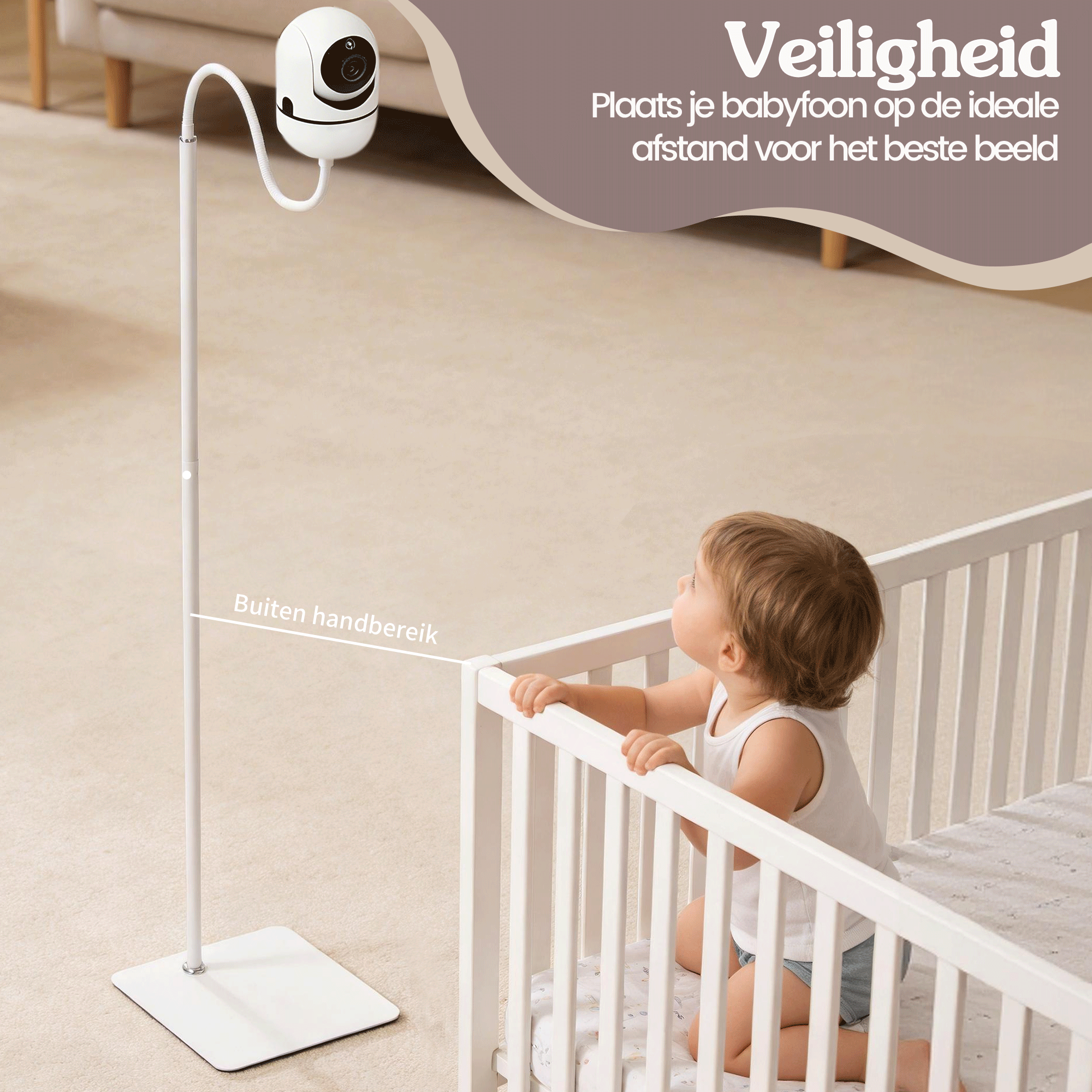 Babyfoon Houder Statief Universeel Standaard Wit