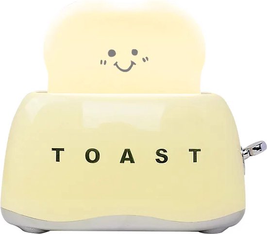 Nachtlicht Toaster Lampe Gelb