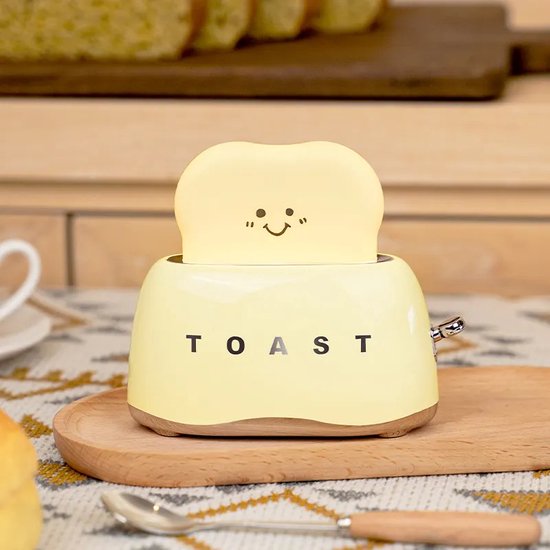 Nachtlicht Toaster Lampe Gelb