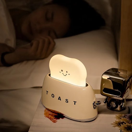 Nachtlicht Toaster Lampe Gelb