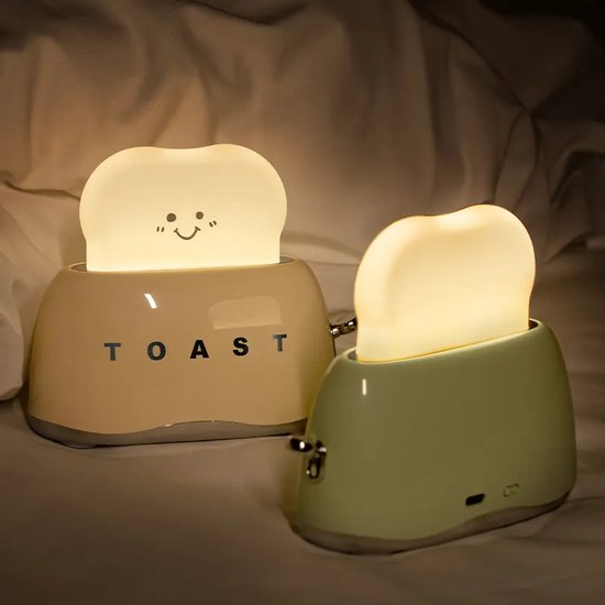 Nachtlicht Toaster Lampe Gelb