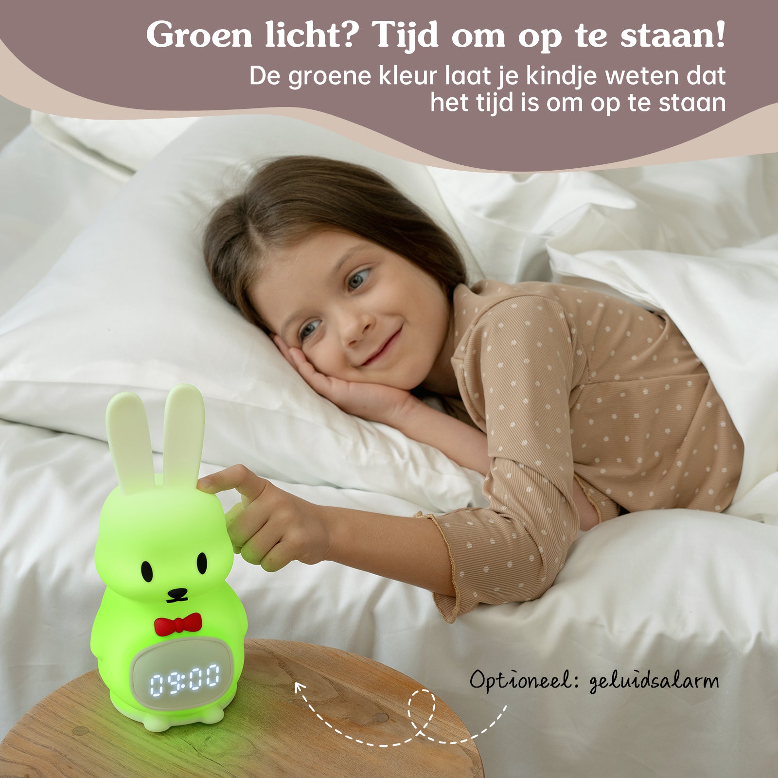 Slaaptrainer voor kinderen met app Konijntje