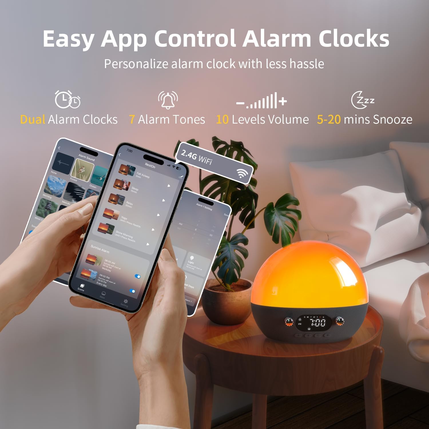 Multifunctionele Wake Up Light