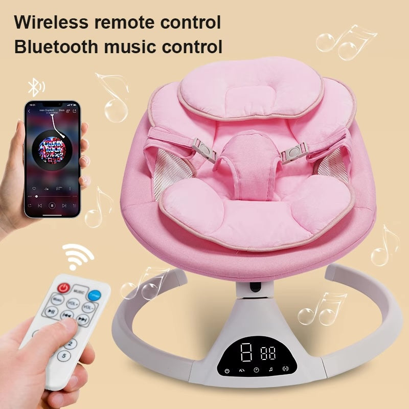 Baby Swing Elektrisch Wipstoel Roze