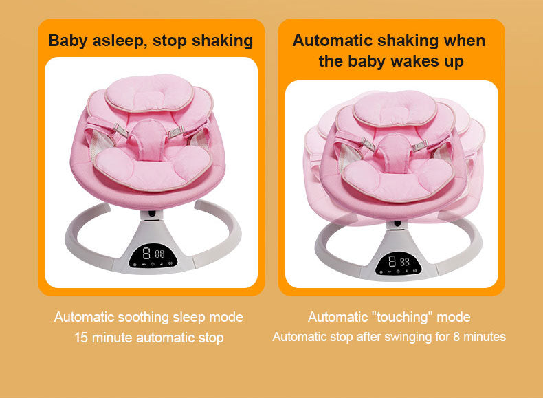 Baby Swing Elektrisch Wipstoel Roze
